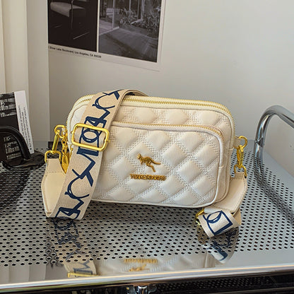 Korean Style Elegant Diamond Patterned Phone Bag Chic And Casual Shoulder Crossbody Bag