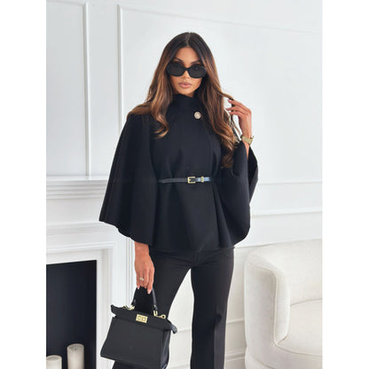 Lisbonne Wool Cape Coat – Ligne Lisbonne | Manteau Cape Élégant Femme