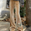 Chinese-style Retro High-waisted Casual Straight-leg Pants That Elongate The Legs